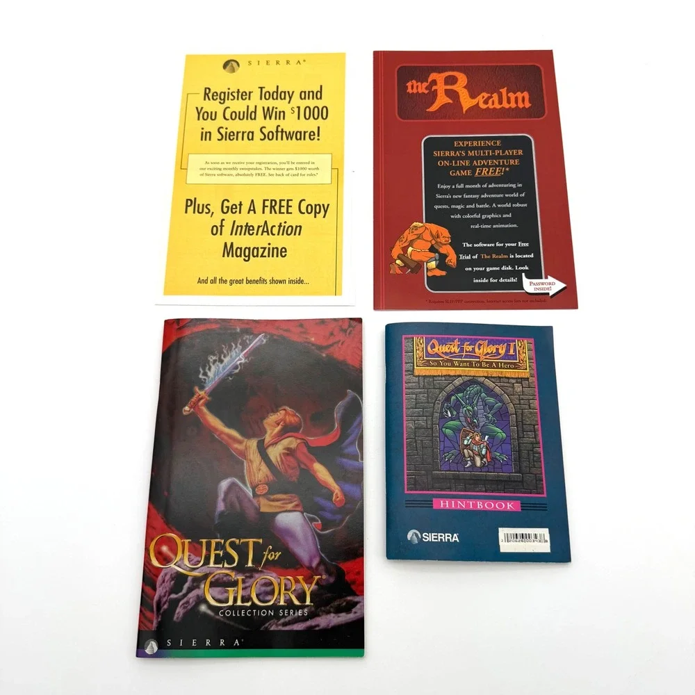 Quest for Glory Collection PC Game 1997 Vintage Big Box Sierra Anthology CD